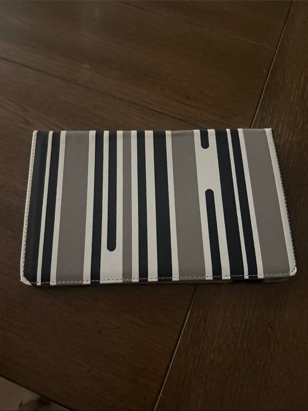 Striped Gray and Black case for mini tablet